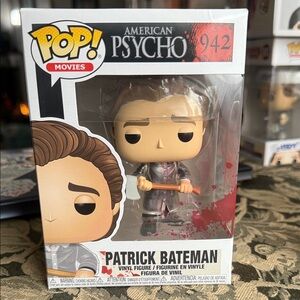 Funko Pop! American Psycho Figure with Red and Black Accents